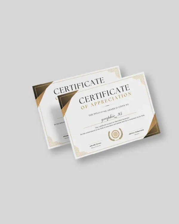 Plain Certificate