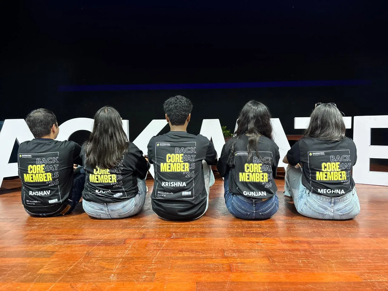 Core members showing back prints