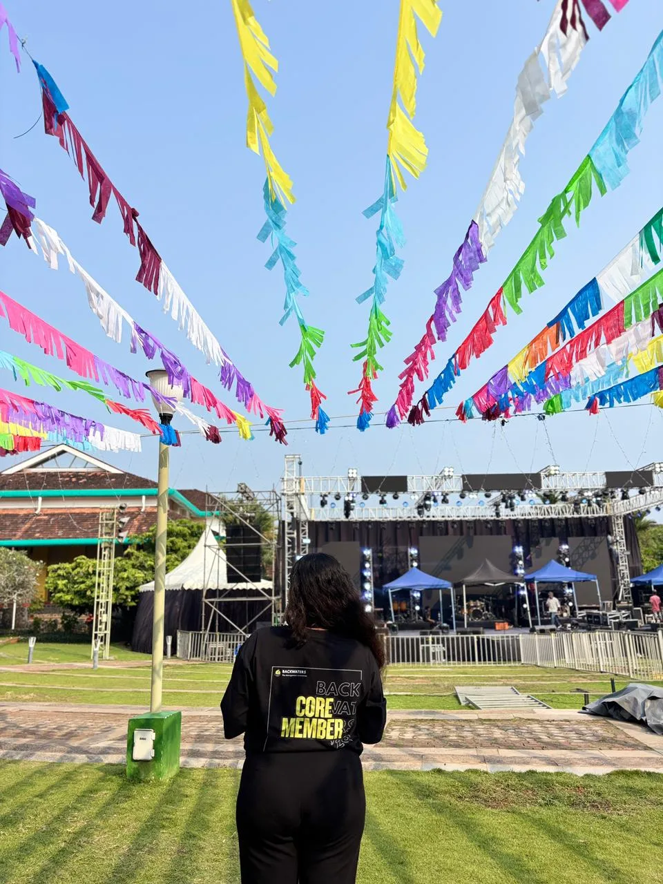 Backwaters merch at festival