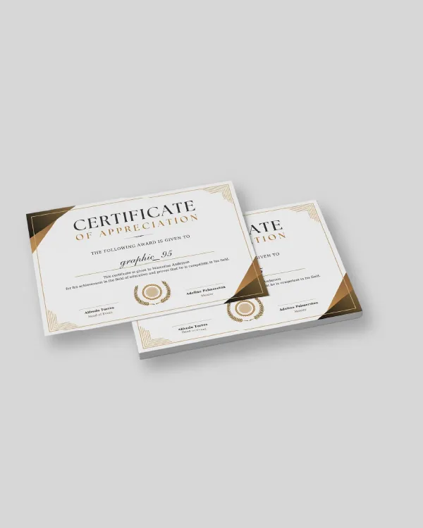 Certificates