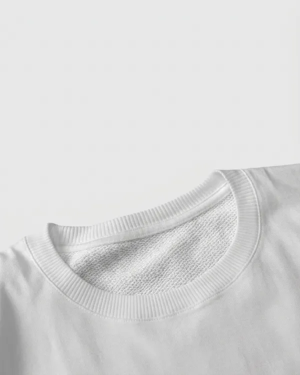 Round-Neck T-Shirt Cotton French Terry - Image 4