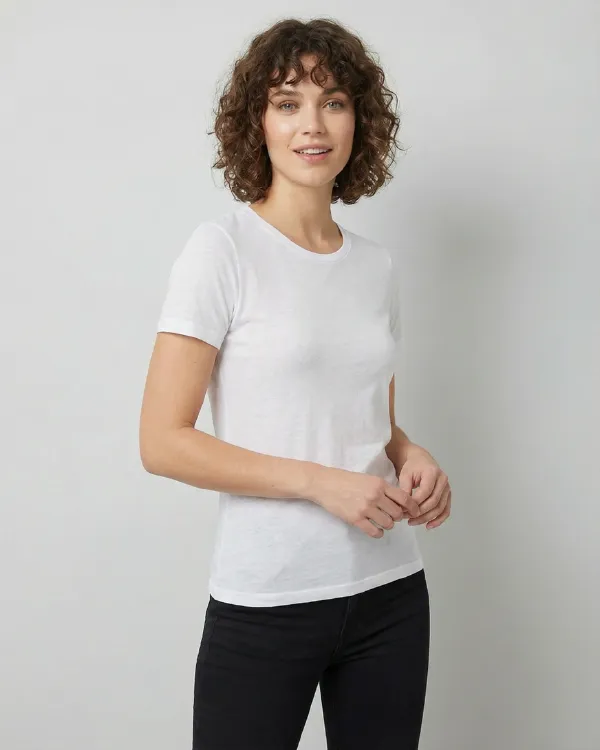 Round-Neck T-Shirt Spun Sinker - Image 3