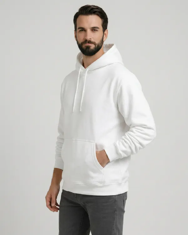 Dropshoulder Pullover Hoodie Cotton 3T Fleece - Image 2